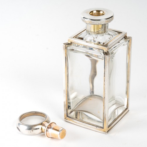 Lucien Falize - Pair of flasks in sterling silver and crystal circa 1905 - 