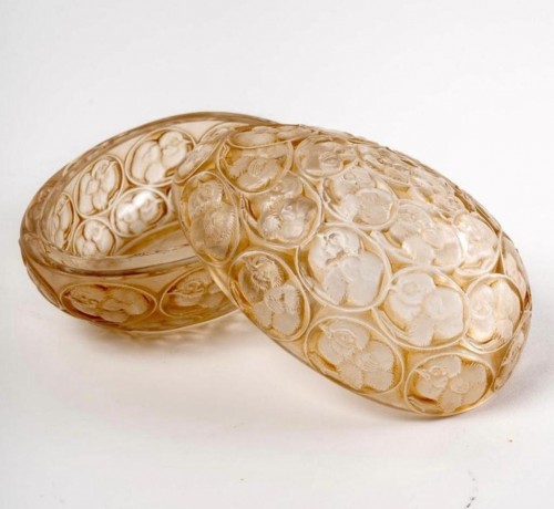 René Lalique  - Boîte « Poussins » 1929 - Verrerie, Cristallerie Style 