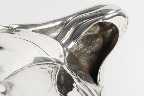 silverware & tableware  - Jean Serriere -  Pair Of Silver Coolers Circa 1925