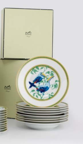 Hermès - "Les Toucans" partie de service 1986 - Argenterie et Arts de la table Style 