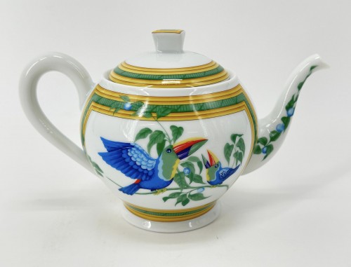 Antiquités - Hermès -  &quot;Les Toucans&quot; Tea set