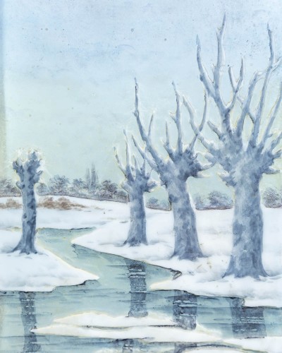 Verrerie, Cristallerie  - DAUM - Vase Paysage