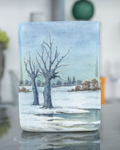 DAUM - Vase Paysage - Art Déco