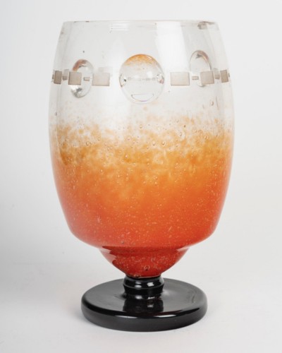  Charles Schneider (1881-1953), Marmorated glass vase - Glass & Crystal Style 