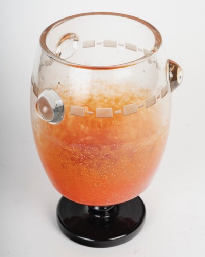  Charles Schneider (1881-1953), Marmorated glass vase - 