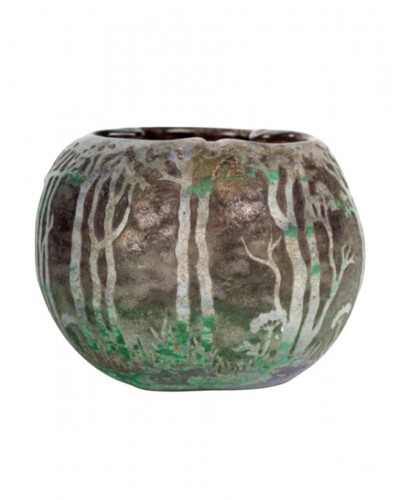 Daum Nancy -  Vase Landscape Circa 1905 -1910
