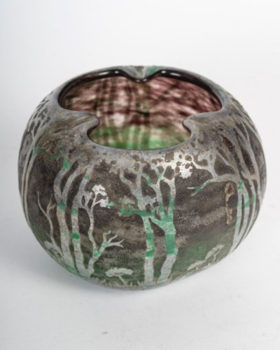 Daum Nancy -  Vase Landscape Circa 1905 -1910 - 