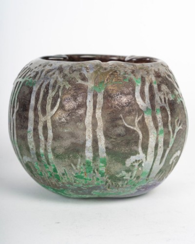 20th century - Daum Nancy -  Vase Landscape Circa 1905 -1910