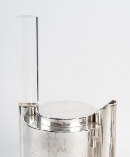 Ravinet d’Enfert 1971 - Service thé café 5 pièces en métal et plexiglass - Années 50-60