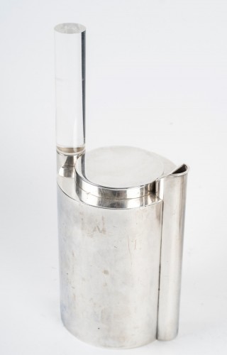 Années 50-60 - Ravinet d’Enfert 1971 - Service thé café 5 pièces en métal et plexiglass