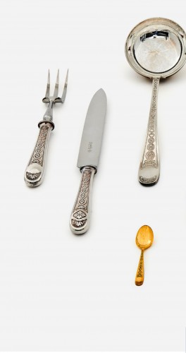 silverware & tableware  - Christofle - 127-piece silver-plated “Villeroy” model cutlery set  