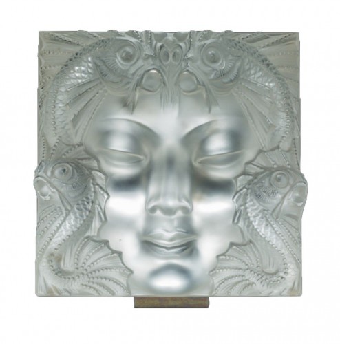Lalique France - Decorative Plate Masque de femme