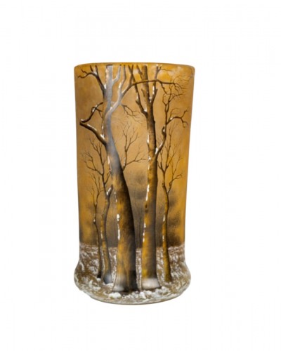 Daum Nancy - Trees Under the Snow vase