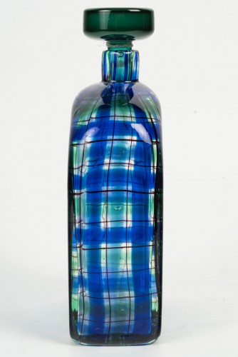 20th century - 1970 Barovier and Toso for Christian Dior - “Tartan” bottle