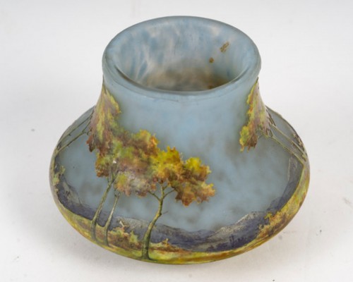Verrerie, Cristallerie  - DAUM Nancy - Vase Paysage