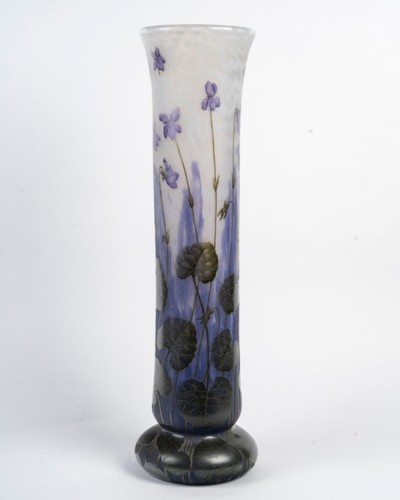 1905- Daum ,Vase &quot;Violettes&quot; - Glass & Crystal Style 