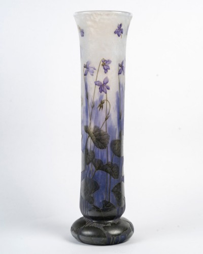 1905- Daum ,Vase &quot;Violettes&quot; - 