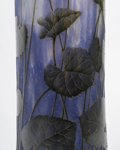 1905- Daum ,Vase &quot;Violettes&quot; - 