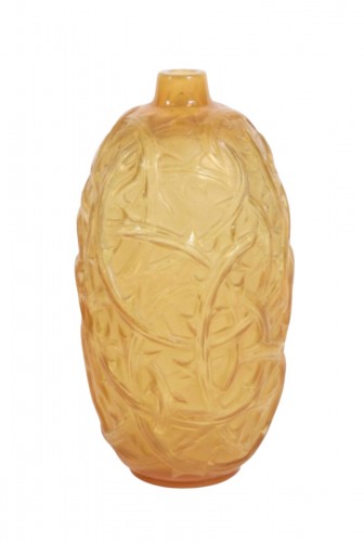 1921 - René Lalique, “Ronces” Vase, Butterscotch