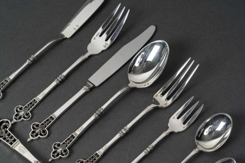 Cardeilhac solid silver tableware minerve hallmark - silverware & tableware Style Art Déco