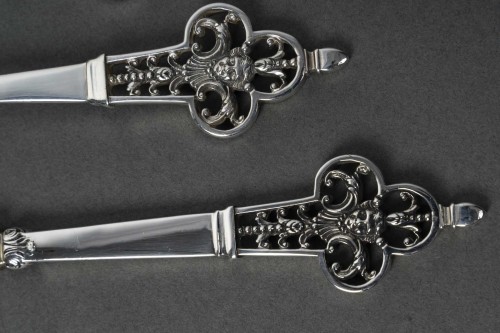 Antiquités - Cardeilhac solid silver tableware minerve hallmark