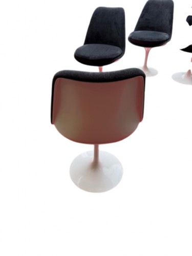 XXe siècle - Eero Saarinen pour Knoll  - 6 chaises «Tulip» pivotantes