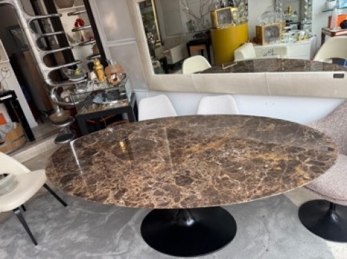  - Knoll & Eero Saarinen - Table Tulip marbre  Emperador 
