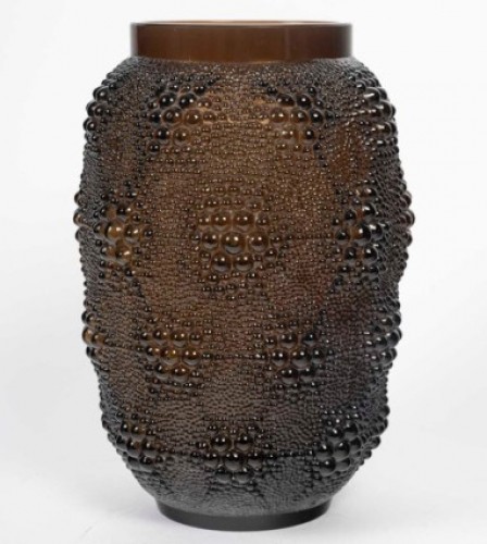 1932 René Lalique - Vase Davos - Verrerie, Cristallerie Style Art Déco