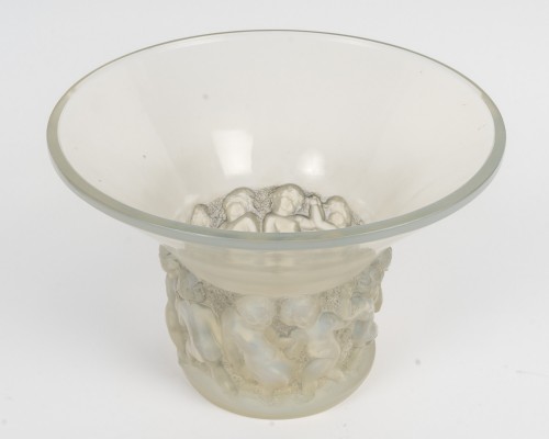 Glass & Crystal  - 1930 René Lalique – “Farandole” Opalescent Vase