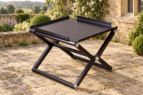 20th century - Rena Dumas &amp; Hermès, Blackened Pear wood "Pippa” Table