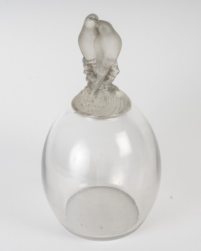 1925 René Lalique - Vase "Tourterelles" - Glass & Crystal Style Art Déco