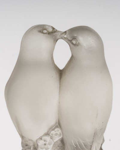 1925 René Lalique - Vase "Tourterelles" - Art Déco