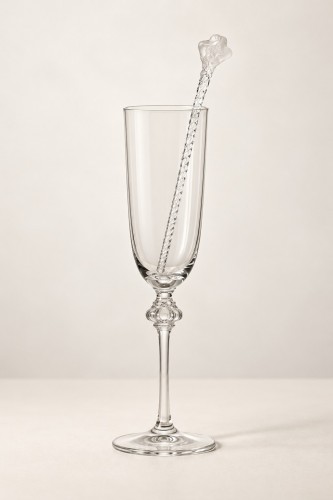 1968 Lalique  - Set of 6 Champagne Whisks "Roxanne" - 