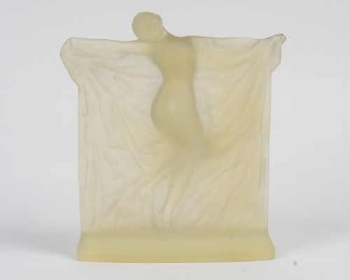 Art Déco - 1925 René Lalique - Statuette « Thaïs » en verre Butterscotch