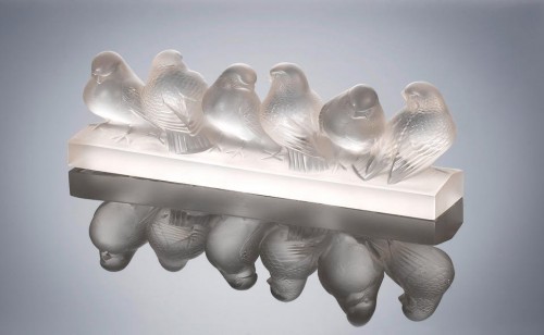 1933 René Lalique - Groupe de six moineaux - Alexia Say