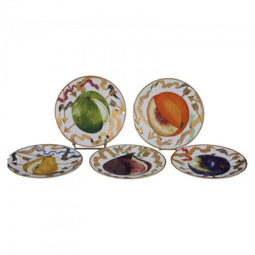 Hilton McConnico (1943-2018) pour Daum, 6 assiettes à dessert « Les flèches perdues de Guillaume Tell » - Argenterie et Arts de la table Style 