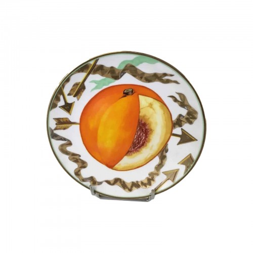 Argenterie et Arts de la table  - Hilton McConnico (1943-2018) pour Daum, 6 assiettes à dessert « Les flèches perdues de Guillaume Tell »