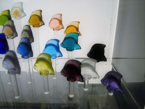 Cristal Lalique - Aquarium lumineux 25 poissons - Verrerie, Cristallerie Style Art nouveau