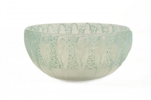 René Lalique - Opalescente bowl "Perruches"