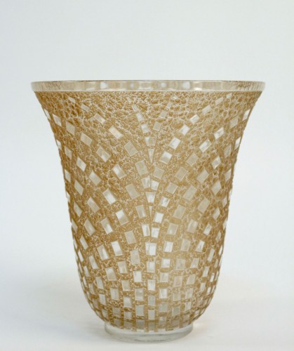 20th century - René Lalique Vase &quot;Damiers&quot;