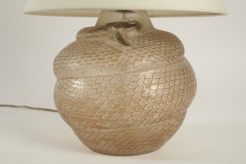 Glass & Crystal  - René Lalique - Vase Serpent &quot;réflecteur&quot;