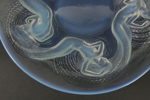 René Lalique (1860-1945) - Coupe plate "Calypso" - Verrerie, Cristallerie Style 