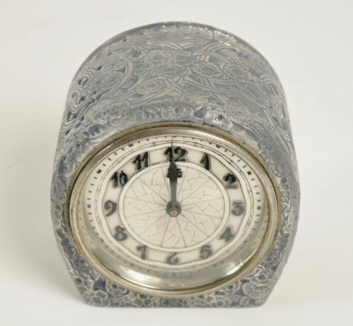Antiquités - René Lalique &amp; ATO -  Clock &quot;Eglantines&quot;