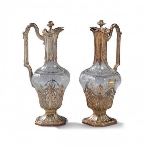 Pair of French Claret Jug