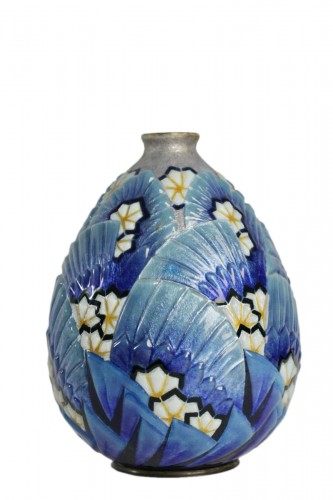 CAMILLE FAURÉ (LIMOGES, 1874 - 1956)  - Vase émaillé