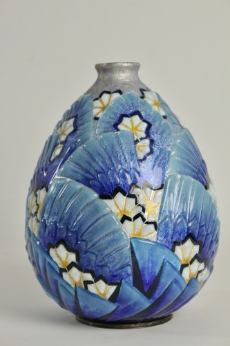 Objet de décoration  - CAMILLE FAURÉ (LIMOGES, 1874 - 1956)  - Vase émaillé