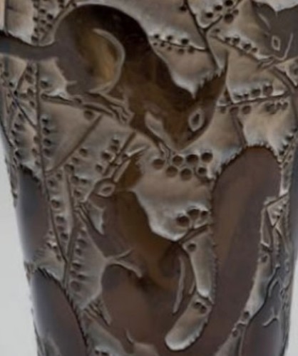René Lalique - vase "Sénart" - Verrerie, Cristallerie Style 