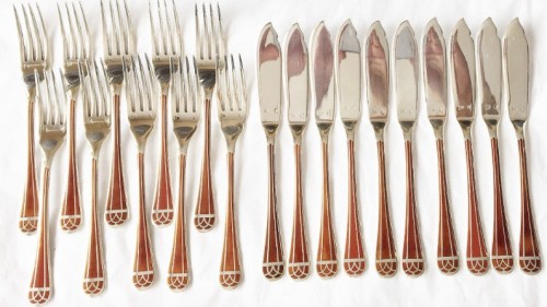 Christofle - "Talisman" ménagère Sienna 130 pièces - Argenterie et Arts de la table Style 