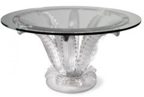 XXe siècle - Table en Cristal de Lalique, modèle Cactus