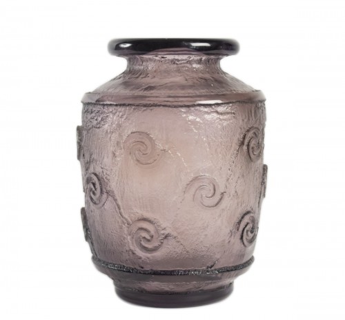 Daum Vase Art Déco Améthyste